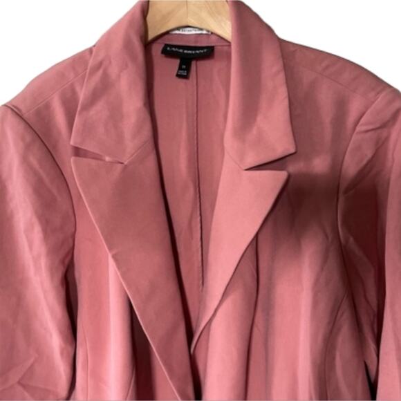 Lane Bryant The Bryant Blazer, Pastel Mauve Pink Neutral Color, Boyfriend Blazer - Picture 6 of 11
